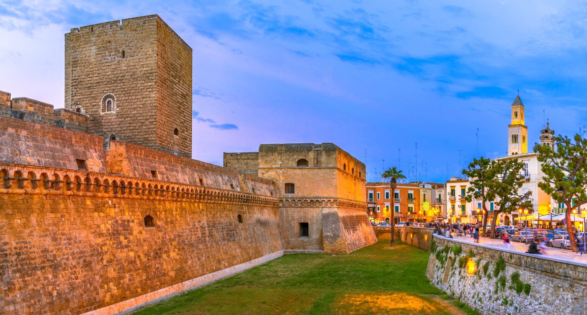 side of the Castello Svevo in Bari