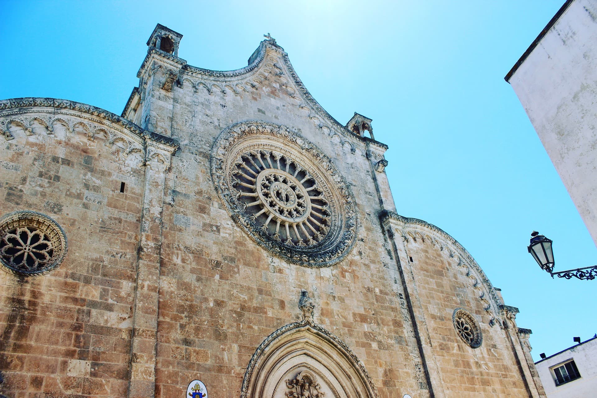 impressive rose window Cathedral of Santa Maria Assunta